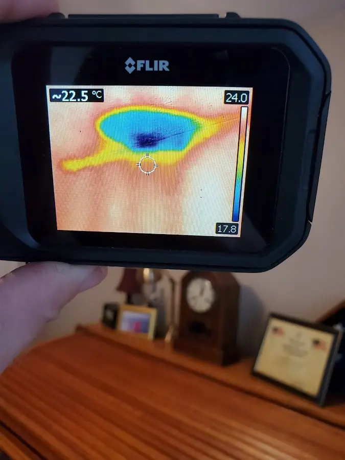 Thermal imaging inspection for water damage in Stamford