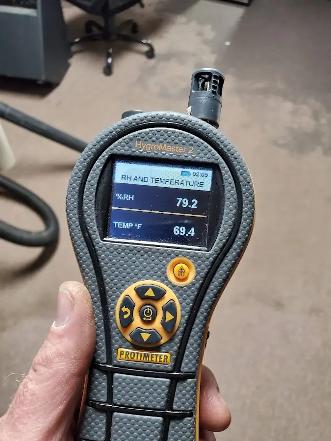 Moisture meter humidity assessment for Fire & Smoke Damage Restoration in Stamford
